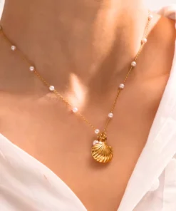 Collar con concha para mujer Marianne