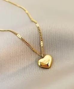Collar corazón de oro Louise