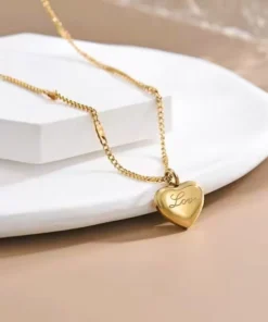 Collar corazón de oro Louise