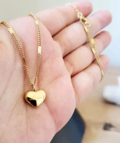 Collar corazón de oro Louise