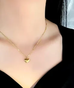 Collar corazón de oro Louise