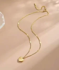 Collar corazón de oro Louise