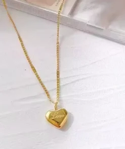 Collar corazón de oro Louise