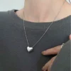 Collar corazón de plata Héloïse