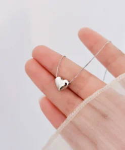 Collar corazón de plata Héloïse