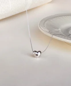 Collar corazón de plata Héloïse