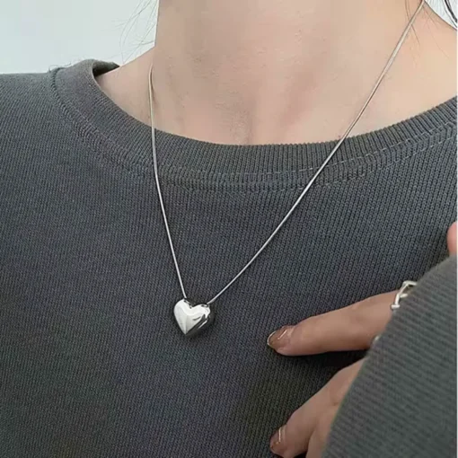 Collar corazón de plata Héloïse