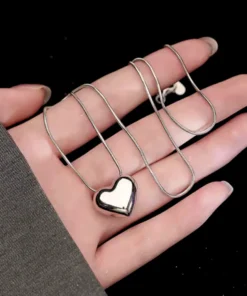 Collar corazón de plata Héloïse