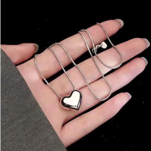 Collar corazón de plata Héloïse