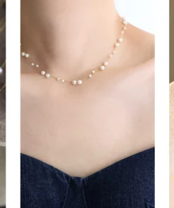 Collar corto de perlas Lily