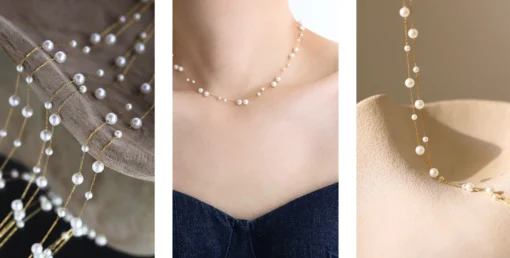 Collar corto de perlas Lily