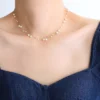 Collar corto de perlas Lily