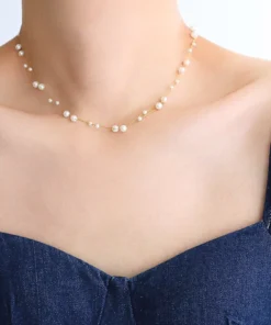 Collar corto de perlas Lily