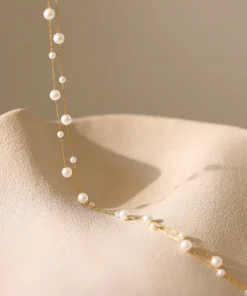 Collar corto de perlas Lily