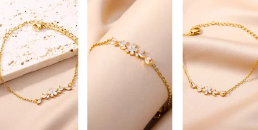 Pulsera de acero inoxidable para mujer Marguerite