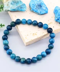 Pulsera de apatita azul Alba