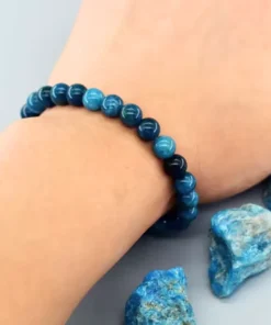 Pulsera de apatita azul Alba