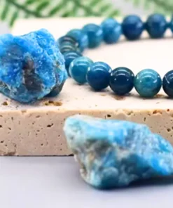 Pulsera de apatita azul Alba