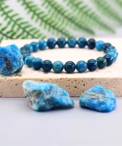 Pulsera de apatita azul Alba