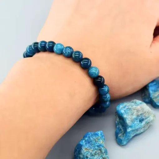 Pulsera de apatita azul Alba