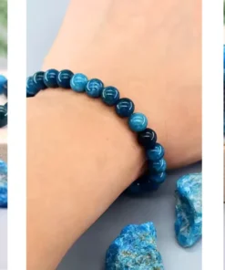 Pulsera de apatita azul Alba