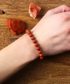 Pulsera de jaspe rojo Roma