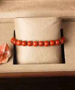 Pulsera de jaspe rojo Roma