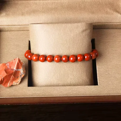 Pulsera de jaspe rojo Roma