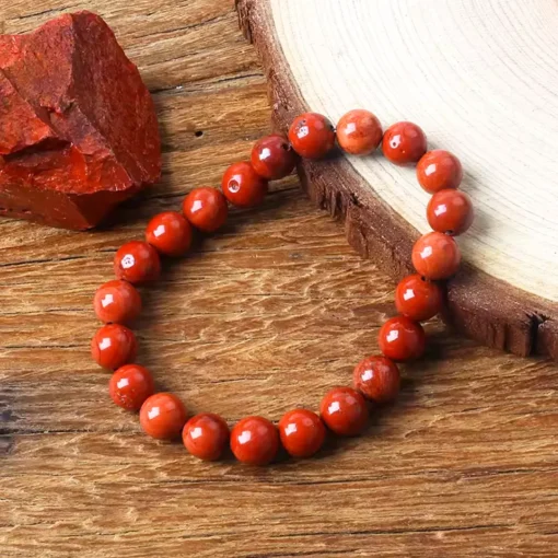 Pulsera de jaspe rojo Roma