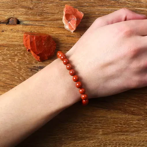 Pulsera de jaspe rojo Roma