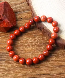 Pulsera de jaspe rojo Roma