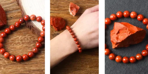 Pulsera de jaspe rojo Roma
