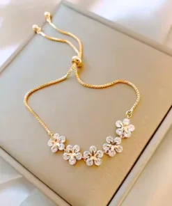 Pulsera de novia con flores Vanessa
