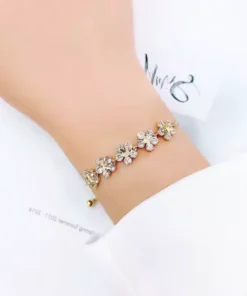 Pulsera de novia con flores Vanessa