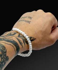 Pulsera de perlas para hombre