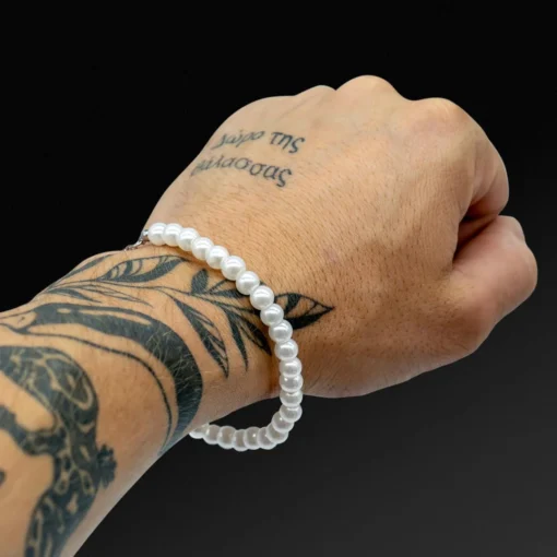 Pulsera de perlas para hombre