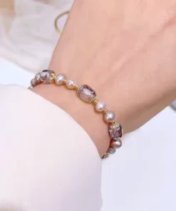 Pulsera de piedra natural para mujer Camélia