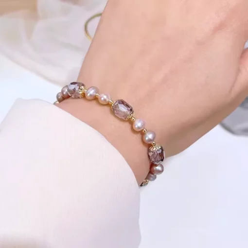 Pulsera de piedra natural para mujer Camélia