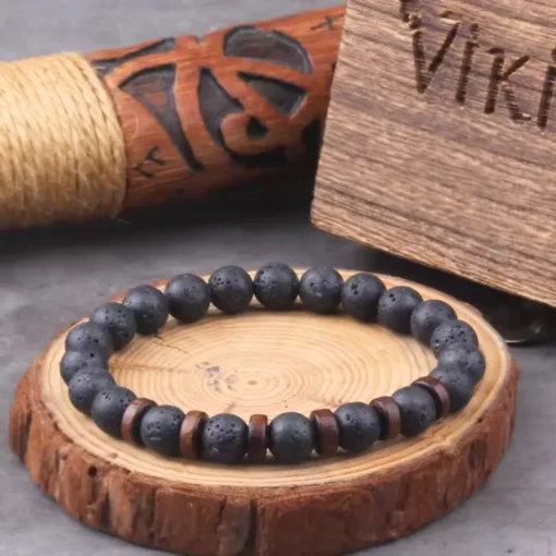 Pulsera de piedra volcánica Maxime