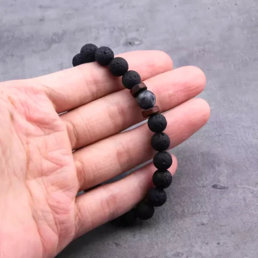 Pulsera de piedra volcánica Maxime