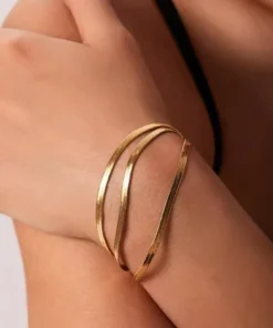 Pulsera dorada para mujer Iris
