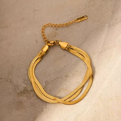 Pulsera dorada para mujer Iris