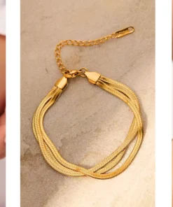 Pulsera dorada para mujer Iris
