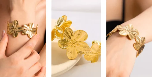 Pulsera floral de boda Morgane