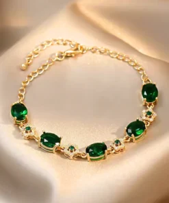 Pulsera piedra verde Cloé