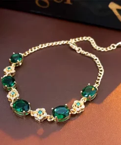 Pulsera piedra verde Cloé