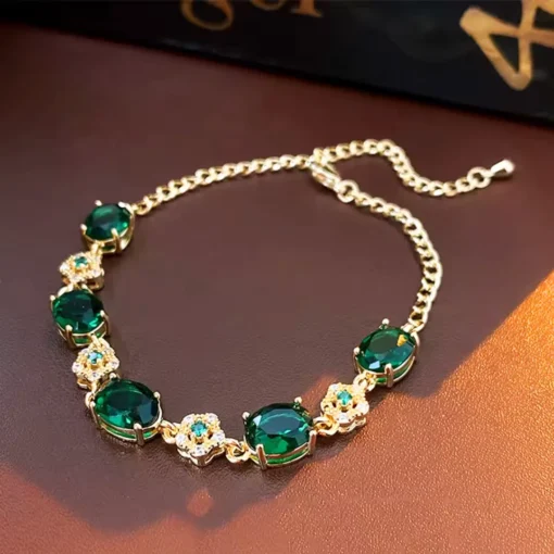 Pulsera piedra verde Cloé