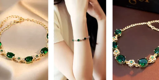 Pulsera piedra verde Cloé