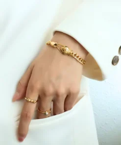 Pulsera serpiente dorada Lucie