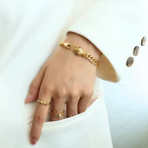 Pulsera serpiente dorada Lucie